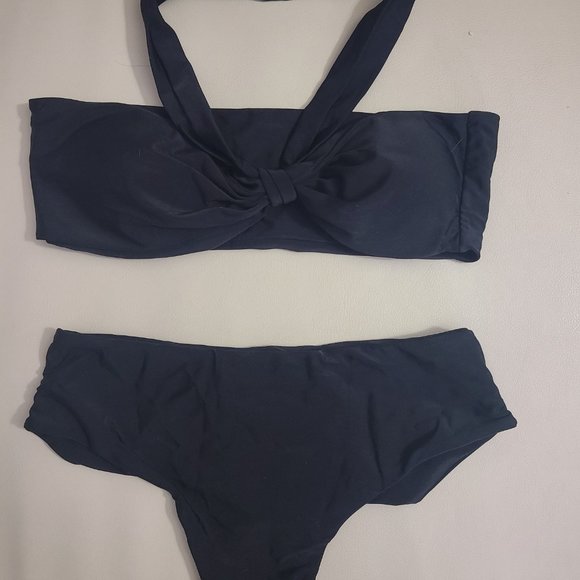 BLACK TWO PIECE BIKINI SIZE M - Picture 2 of 2